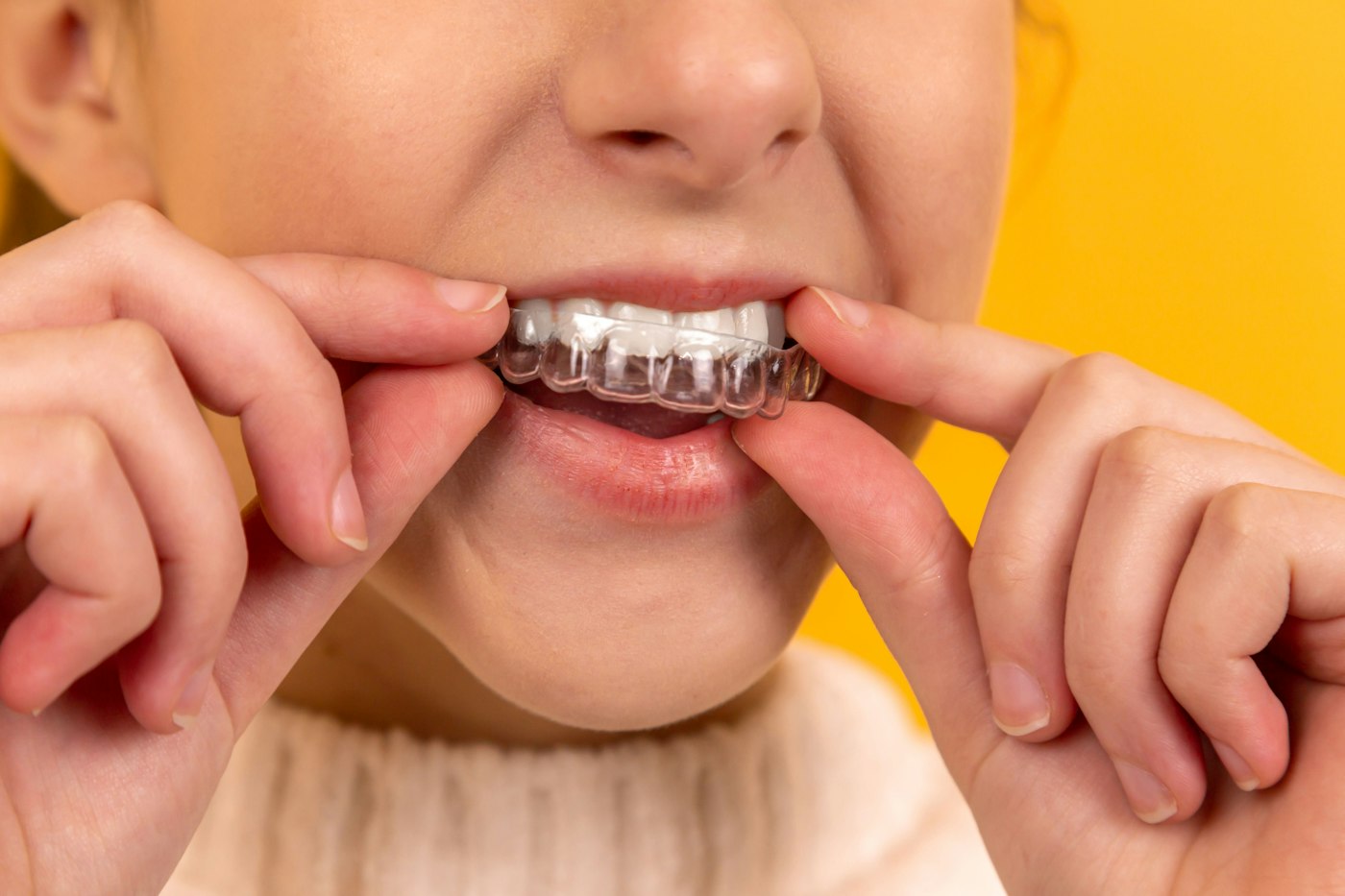 Illustrative stock photograph of a dental consultation